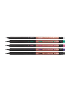071421724-48,Creion grafit Copper HB cu radiera MILAN - Set 48 2