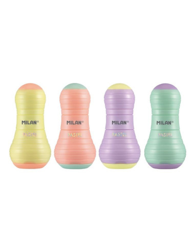 4723112-12,Ascutitoare cu radiera Sway pastel MILAN - Set 12