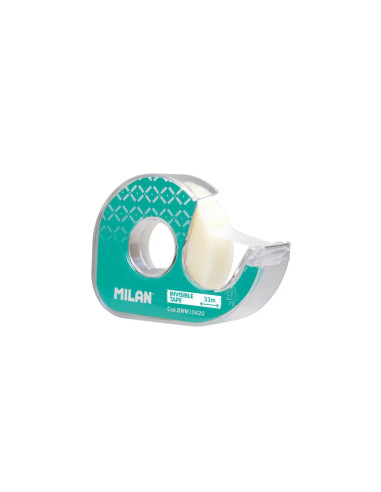 BWM10420,Banda adeziva 19x33 invizibila cu suport Verde MILAN
