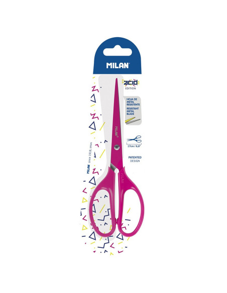 BWM10425P,Foarfeca birou 17 cm Acid roz MILAN