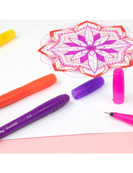 610041630-16,Pix fineliner Rosu 0.4 mm MILAN - Set 16
