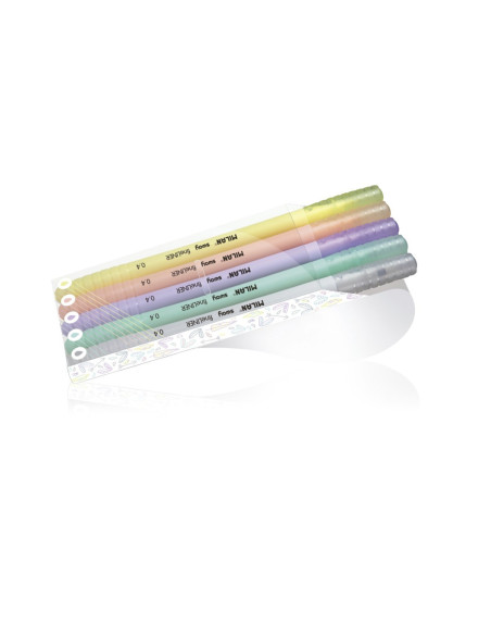 06180414PS-14,Pix fineliner pastel 0.4 mm Sway Set 5 MILAN