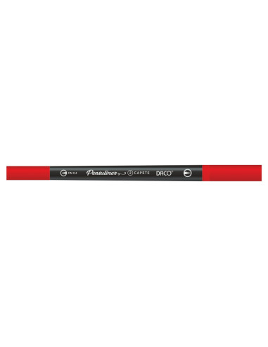 PX502R-12,Pix Pensuliner Rosu 0.4 mm DACO - Set 12