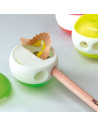20156824FL-24,Ascutitoare dubla cu container Sphere fluo MILAN - Set 24