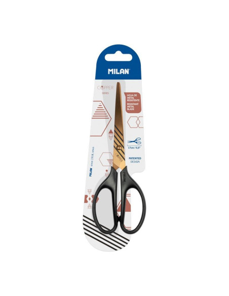 BWM10425CPK,Foarfeca birou 17 cm Copper neagra MILAN