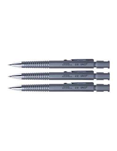 CM220-12,Creion mecanic Mecanicul 2 mm DACO - Set 12