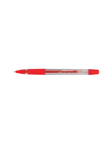 2420R-12,Pix Soft gel Fine 0.5 mm Rosu PENSAN - Set 12