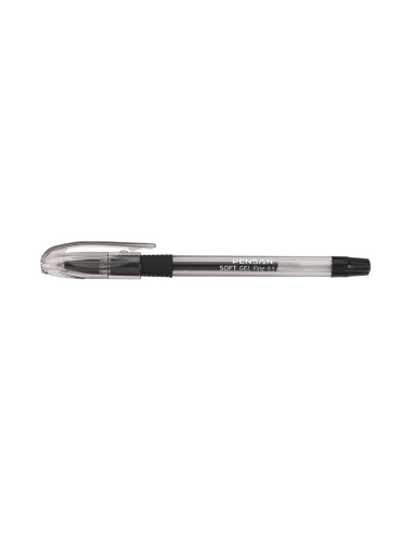 2420N-12,Pix Soft gel Fine 0.5 mm Negru PENSAN - Set 12