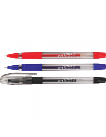 PIX PENSAN SOFT GEL FINE 0.5MM ALBASTRU,2420A