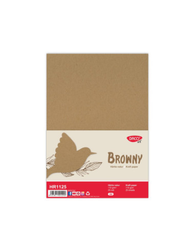 HR1125,Hartie natur A4 110 g/mp 25 coli DACO
