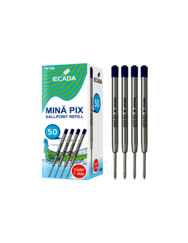 74100-50,Mina pix metalica tip Parker ECADA - Set 50