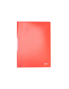 MP540R,Mapa plastic cu clips A4 Rosu DACO