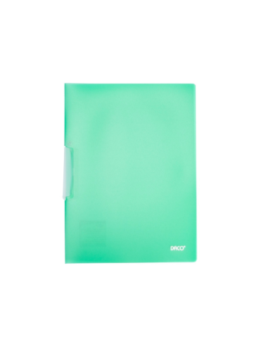 MP540V,Mapa plastic cu clips A4 Verde DACO