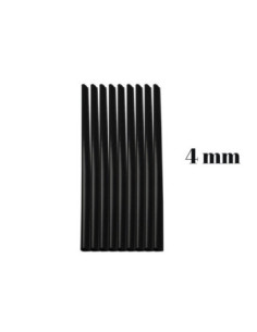 65104N-100,Baghete indosariere 4 mm Negru ECADA - Set 100