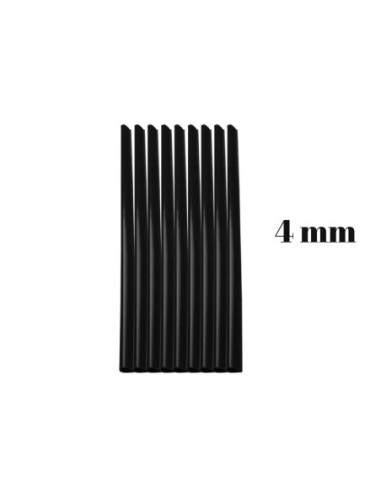 65104N-100,Baghete indosariere 4 mm Negru ECADA - Set 100