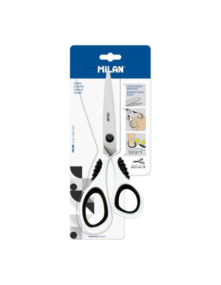 BWM10150,Foarfeca birou 20.5 cm Alb MILAN