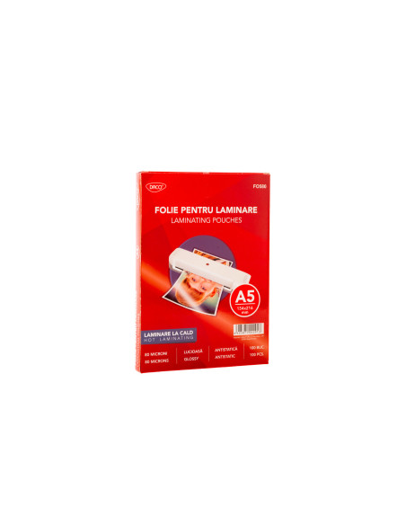 FO580,Folie laminare A5 80 microni 100/top DACO FO580