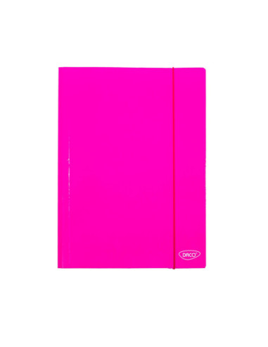 MR001RZ-10,Mapa A4 carton laminat Roz DACO - Set 10