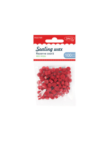 RS078R-3,Rezerva ceara sigiliu Rosu DACO RS078R - Set 3