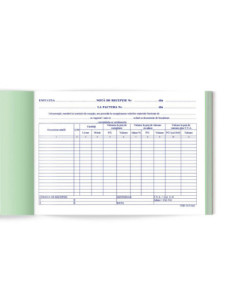NOTARECEPTIEAUTOCOPIATIVA,Nota de receptie cu TVA 11 coloane autocopiativa L03677 2