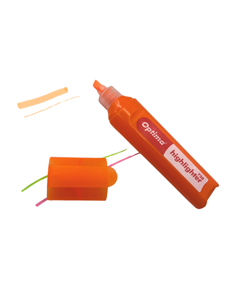 Set 6 textmarkere Optima 720, varf lat 1-4 mm