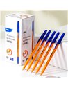 Set 50 pixuri de unica folosinta Orange Deli DLEQ6S-BL, 0.7 mm, Mina albastra