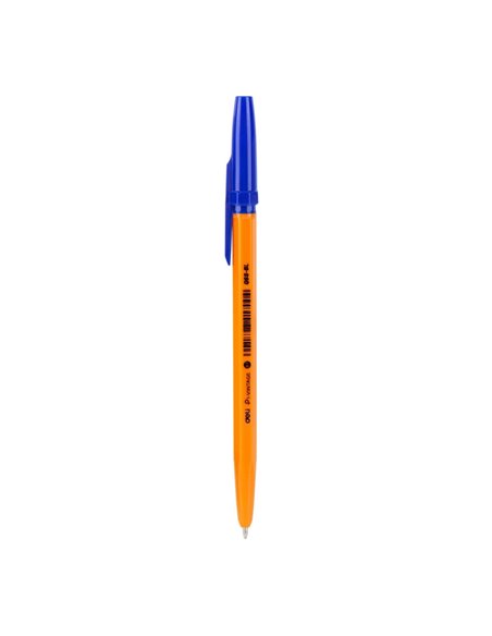 Set 50 pixuri de unica folosinta Orange Deli DLEQ6S-BL, 0.7 mm, Mina albastra