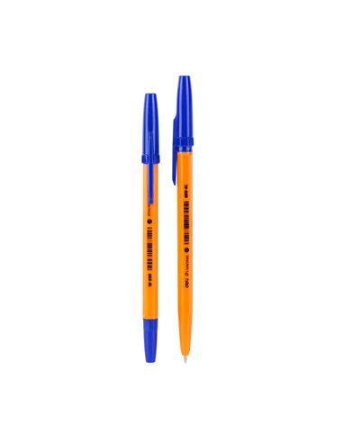 Set 50 pixuri de unica folosinta Orange Deli DLEQ6S-BL, 0.7 mm, Mina albastra