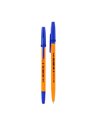 Set 50 pixuri de unica folosinta Orange Deli DLEQ6S-BL, 0.7 mm, Mina albastra