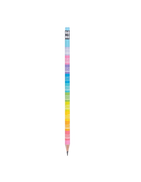 Set 50 creioane grafit HB cu radiera si tabla inmultirii Deli 