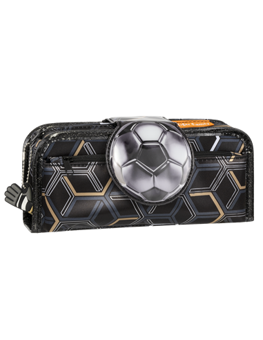 Penar etui Tiger Family Fun Time 2 in 1, 22 x 11 x 8 cm, Motiv silver football