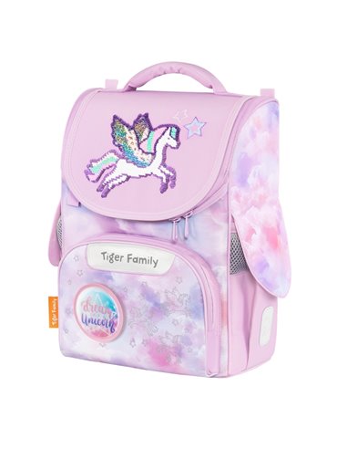 Ghiozdan scoala Tiger Family Nature Quest Pro, 35 x 31 x 19 cm, Motiv desire