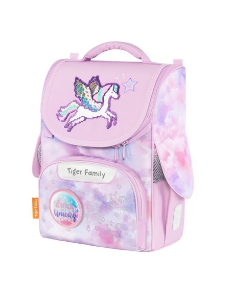 Ghiozdan scoala Tiger Family Nature Quest Pro, 35 x 31 x 19 cm, Motiv desire
