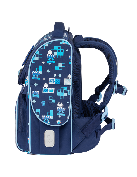 Ghiozdan scoala Tiger Family Nature Quest Pro, 35 x 31 x 19 cm, Motiv iceman wonders, Go ocean