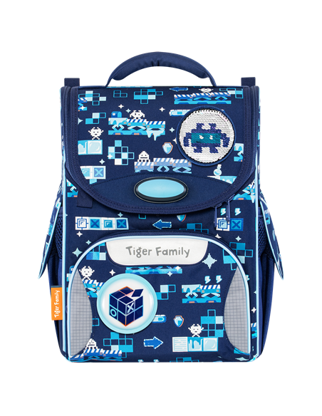 Ghiozdan scoala Tiger Family Nature Quest Pro, 35 x 31 x 19 cm, Motiv iceman wonders, Go ocean
