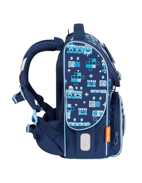 Ghiozdan scoala Tiger Family Nature Quest Pro, 35 x 31 x 19 cm, Motiv iceman wonders, Go ocean