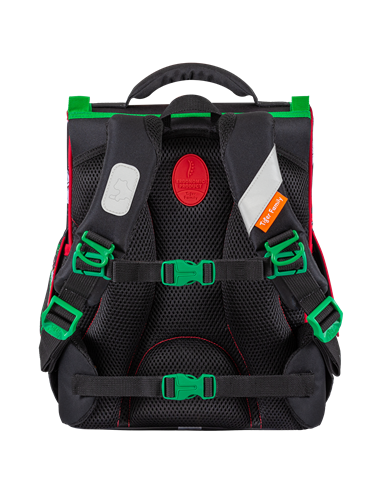 Ghiozdan scoala Tiger Family Nature Quest Pro, 35 x 31 x 19 cm, Motiv Speed round