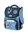 Ghiozdan scoala Tiger Family Nature Quest Pro, 35 x 31 x 19 cm, Motiv block city, Go green
