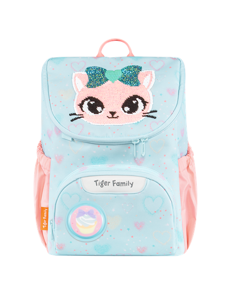 Ghiozdan gradinita Tiger Family Journey, 35 x 28 x 17 cm, Motiv sweet like kitty