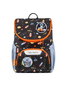 Ghiozdan gradinita Tiger Family Journey, 35 x 28 x 17 cm, Motiv Cruising Universe, Go green