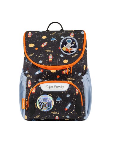 Ghiozdan gradinita Tiger Family Journey, 35 x 28 x 17 cm, Motiv Cruising Universe, Go green