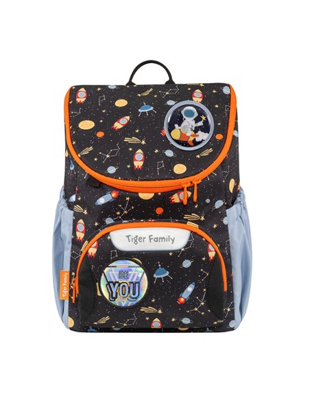 Ghiozdan gradinita Tiger Family Journey, 35 x 28 x 17 cm, Motiv Cruising Universe, Go green