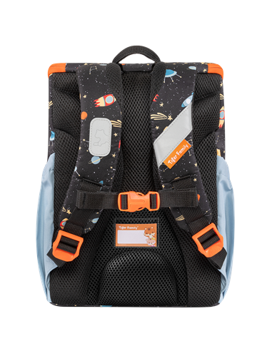 Ghiozdan gradinita Tiger Family Journey, 35 x 28 x 17 cm, Motiv Cruising Universe, Go green