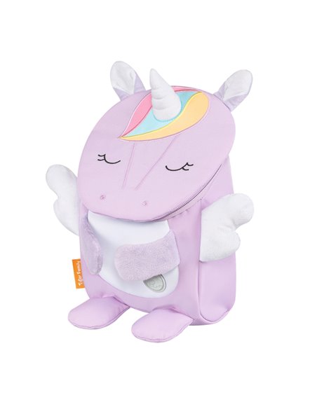 Ghiozdan gradinita Tiger Family Mini Zoomies, 29 x 21 x 12 cm, Motiv purple unicorn