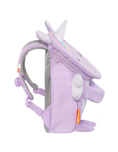 Ghiozdan gradinita Tiger Family Mini Zoomies, 29 x 21 x 12 cm, Motiv purple unicorn