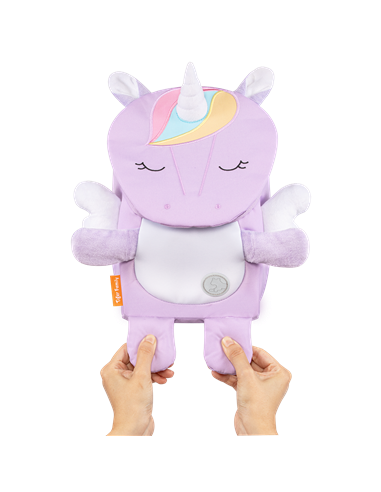Ghiozdan gradinita Tiger Family Mini Zoomies, 29 x 21 x 12 cm, Motiv purple unicorn