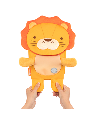 Ghiozdan gradinita Tiger Family Mini Zoomies, 29 x 21 x 12 cm, Motiv mustard lion