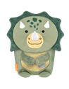 Ghiozdan gradinita Tiger Family Mini Zoomies, 29 x 21 x 12 cm, Motiv green dino