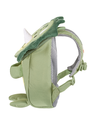 Ghiozdan gradinita Tiger Family Mini Zoomies, 29 x 21 x 12 cm, Motiv green dino