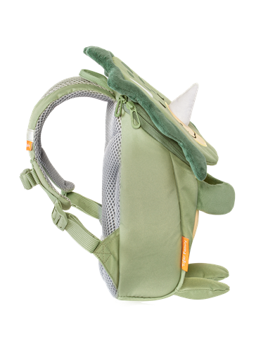Ghiozdan gradinita Tiger Family Mini Zoomies, 29 x 21 x 12 cm, Motiv green dino